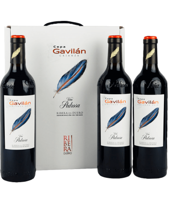 Estuche con 3 botellas de Cepa Gavilan Crianza 2021