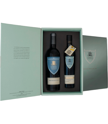 Estuche Marqués de Valdueza Etiqueta Azul + Aceite de Oliva 50cl